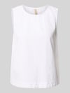 Soyaconcept Top mit Rundhalsausschnitt Weiss