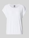 ZABAIONE Regular fit T-shirt met gaatjesmotief model 'Ruth' Wit