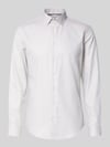Jake*s Slim Fit Business-Hemd mit Kentkragen Taupe