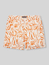Tommy Hilfiger Regular Fit Badeshorts mit Allover-Muster Orange