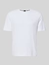 BOSS Regular Fit T-Shirt aus Baumwoll-Mix Modell 'WAFFLE' Weiss
