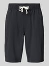 MCNEAL Regular Fit Shorts mit Strukturmuster Marine