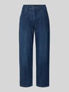MAC Barrel Fit Jeans mit Eingrifftaschen Modell 'BOBBIE' Dunkelblau