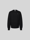 Wood Wood Oversized Sweatshirt mit Stehkragen Black