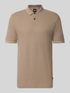 BOSS Regular Fit Poloshirt aus reiner Baumwolle Modell 'Parlay' Taupe
