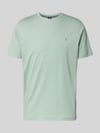 LERROS T-Shirt mit Rundhalsausschnitt und Logo-Stitching Lind