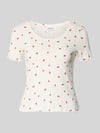 Jake*s Casual pyjamabovendeel met geschulpte zoom Offwhite
