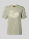 HUGO Regular Fit T-Shirt aus reiner Baumwolle Modell 'DANGEN' Mint
