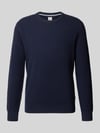 Brax sweter z mieszanki wełny i kaszmiru o kroju regular fit model 'Rick' Granatowy