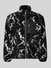 ONLY & SONS Regular Fit Teddyfell-Jacke mit Allover-Muster Modell 'JAIMY' Black