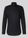 Jake*s Koszula biznesowa o kroju super slim fit z popeliny Czarny