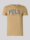 Polo Ralph Lauren Custom slim fit T-shirt met ronde hals Beige
