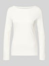 Christian Berg Woman Longsleeve mit Rundhalsausschnitt Offwhite