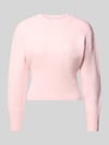 NOISY MAY® Strickpullover mit Rundhalsausschnitt Modell 'SLOAN' Rosa