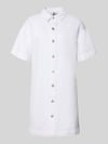 PIECES Loose Fit Jeanskleid aus Baumwoll-Mix Modell 'SKY' Weiss
