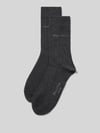 Marc O'Polo Socken mit Logo-Schriftzug im 2er-Pack Anthrazit Melange
