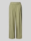 s.Oliver RED LABEL loose fit culotte van viscosemix Kaki