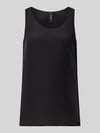 Marc Cain Blusenshirt mit Rundhalsausschnitt und Label-Detail Black