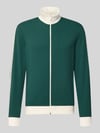 MCNEAL Slim Fit Sweatjacke mit Strukturmuster Neon Gruen