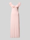 Gina Tricot midi-jurk met kant en strikdetail Roze
