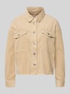 ONLY Boxy Fit Cordjacke aus reiner Baumwolle Modell 'MARINA-ENY LIFE' Sand