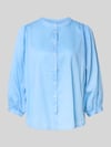 0039 Italy Regular Fit Bluse mit Rundhalsausschnitt Modell 'FAVIOLA' Bleu