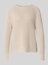 Marc O'Polo Regular Fit sweter dzianinowy z czystej bawełny Beżowy