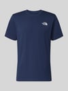 The North Face Regular Fit T-Shirt aus Baumwoll-Mix Modell 'EVOLUTION' Marine