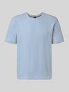 BOSS t-shirt o kroju regular fit z fakturą wafla model 'STRUCTURE' Jasnoniebieski
