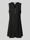 ICHI Minikleid aus Leinen-Viskose-Mix Modell 'LINNO' Black