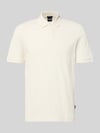 BOSS Regular Fit Poloshirt aus reiner Baumwolle Modell 'Parley 321' Offwhite