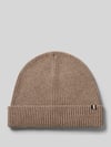 bugatti Czapka beanie z dodatkiem żywej wełny Szarobrązowy