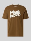 Wood Wood T-Shirt mit Label-Print Modell 'Bobby' Hazel