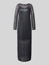 VERO MODA Paillettenkleid mit Gitterkaro aus Pailletten auf Mesh Modell 'SAFINA Anthrazit