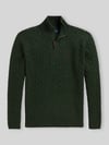 Polo Ralph Lauren Regular Fit Troyer aus Woll-Kaschmir-Mix Dunkelgruen