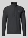 New Balance Regular Fit Sweatshirt mit Troyer-Kragen Black