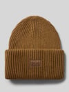 Helly Hansen Beanie in Strick-Optik mit Logo-Patch Camel