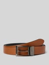 LLOYD Men's Belts Wendegürtel aus echtem Leder Modell 'WENDER' Cognac