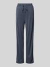 mbyM Straight Leg Stoffhose mit Eingrifftaschen Modell 'Berin' Dunkelblau