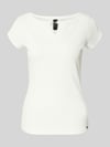 Marc Cain T-shirt met cut-out Offwhite