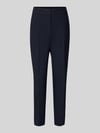 s.Oliver BLACK LABEL Regular fit smalle broek met persplooien Marineblauw