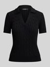 Lauren Ralph Lauren Regular Fit Poloshirt aus gewebtem Baumwoll-Mix Black