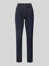 Brax Straight fit jeans met 5-pocketmodel, model 'Carola' Marineblauw