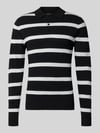MCNEAL Gebreide pullover met polokraag model 'VERO' Zwart