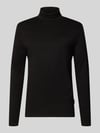 HECHTER PARIS Shirt met lange mouwen met col Zwart