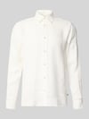 s.Oliver RED LABEL Regular Fit Freizeithemd aus reinem Leinen Weiss