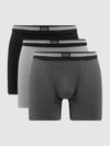 Jockey Trunks mit Label-Patch im 3er-Pack Rot