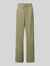 s.Oliver RED LABEL Relaxed Fit Weite Hose aus Leinen-Viskose-Mix Khaki