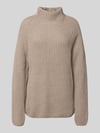 Smith and Soul Turtleneck-Pullover mit Woll-Anteil Beige Melange