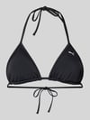 PUMA Top bikini z nadrukiem z logo Czarny